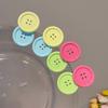 2pcs Oval Design Button Shape Hairpins Sweet Cute Barrettes Candy Color Hair Clip  Daily Wear