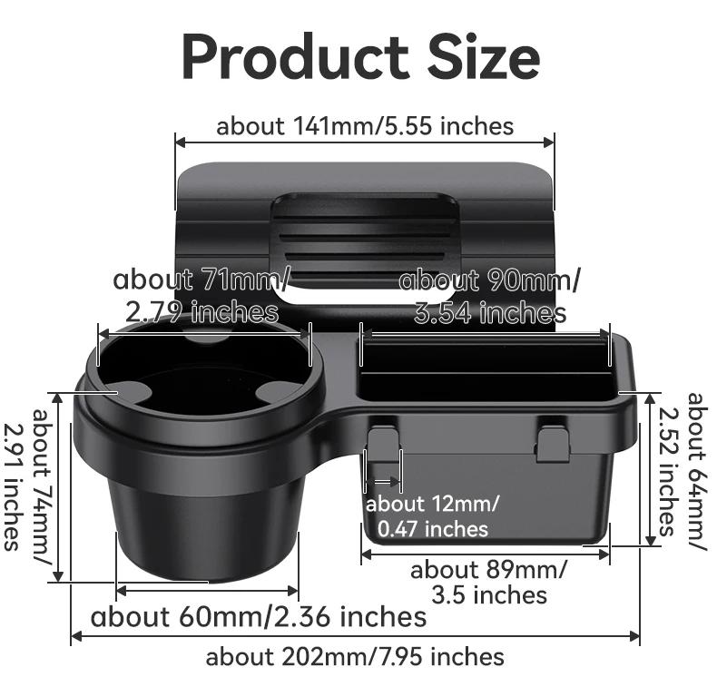 Multifunktionale Auto-Organizer-Box mit Getränkehalter Hängendes Aufbewahrungsregal Seitenfensteraufbewahrung Autoinnenausstattung