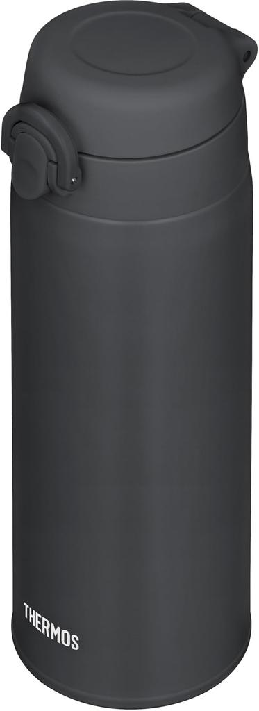 Thermos Vacuum Insulated Portable Dark Removable Spout for Easy and Stainless Steel Keeps Drinks Hot or DGY Mug, 500ml, Gray, Cleaning,