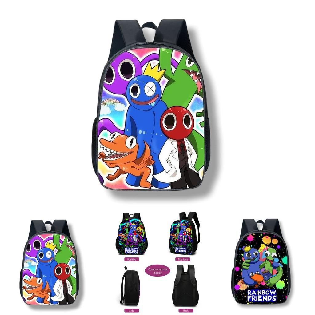 Colorful Roblox Rainbow Friends School Backpack With Breathable Nylon Material
