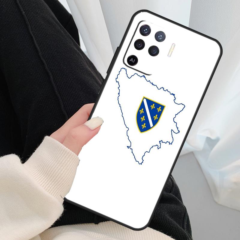 Bosnia Flag Case For Oppo A40 A60 A80 A5 Pro A15 A16 A17 A57 A77 A94 A74 A54 A76 A96 A18 A38 A58 A78 A98