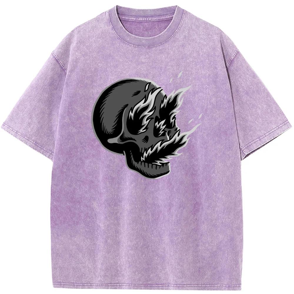 90s Vintage Unisex Washed Old T-shirt Men Casual Cotton Short Sleeve T-shirts Vintage Washed Men T Shirt