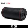 New Steering Wheel Cover Truck Handle Cover 42CM 45CM 47CM 50CM Braid Leather Car Steering Wheel Case for Truck Lorry Accessorie