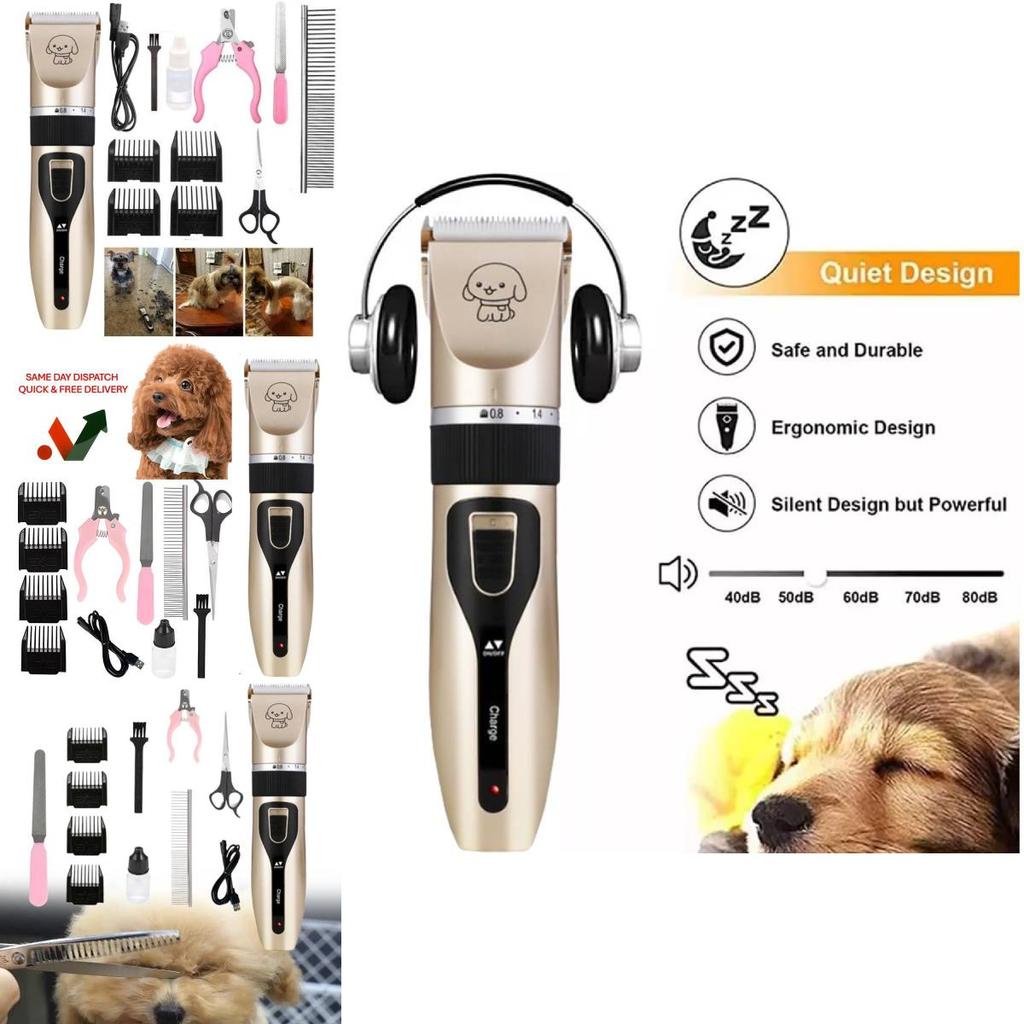 Premium Klippemaskin for Kjæledyr, Elektrisk Hundehårtrimmer for Katter og Hunder med Slitesterkt ABS-materiale