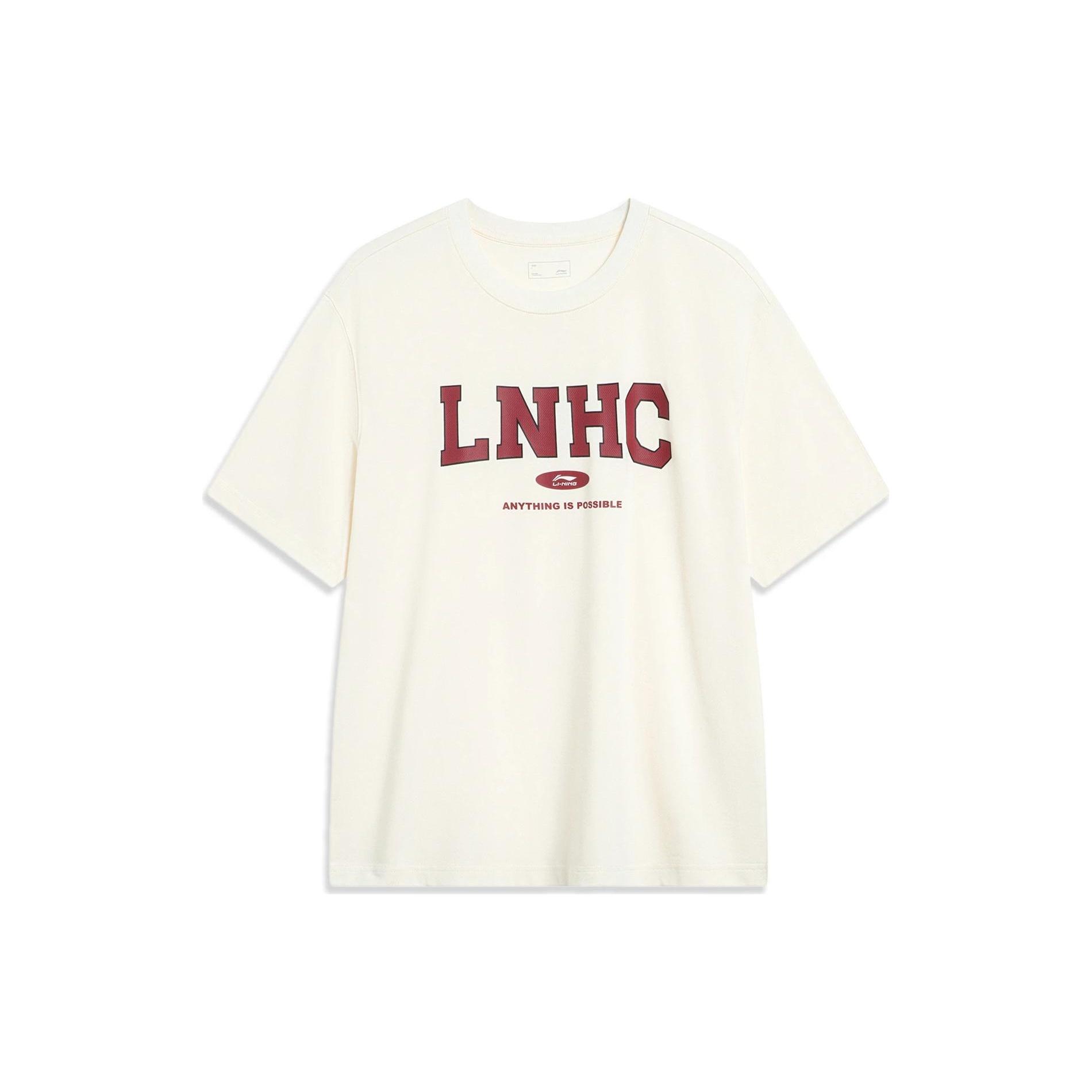 Li-Ning Anything Is Possible Logo T-shirt Beige Red Men s AHST857-5 L