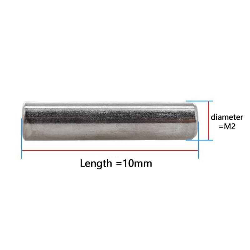 

50 шт. M2X10 мм штифты с шестигранной головкой для ступицы колеса, цилиндрические установочные штифты из нержавеющей стали для радиоуправляемой машины