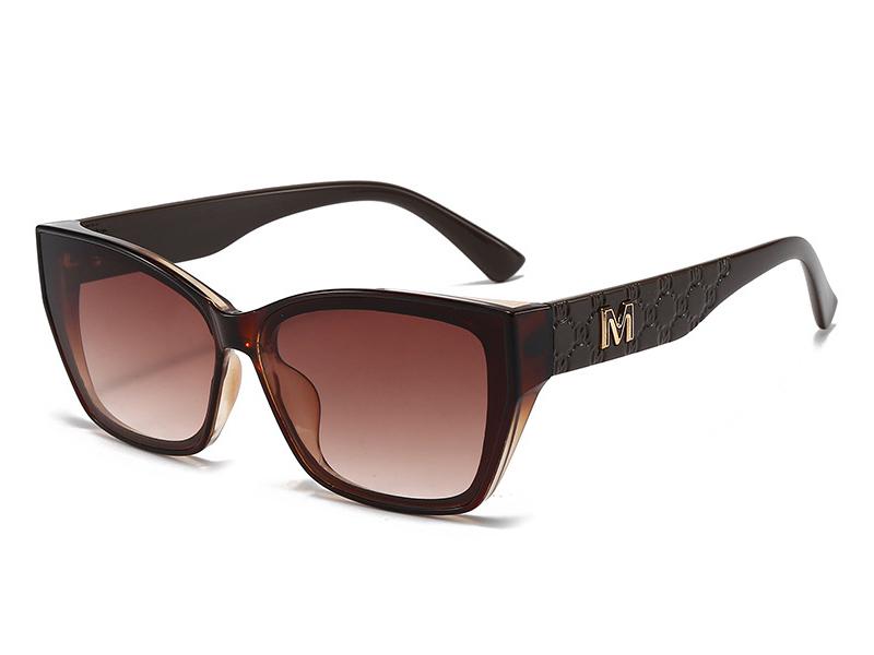 

New Luxury Fashion Brand Designer Sunglasses Women Vintage Letter Cat Eye Shades Glasses Outdoor Summer Travel