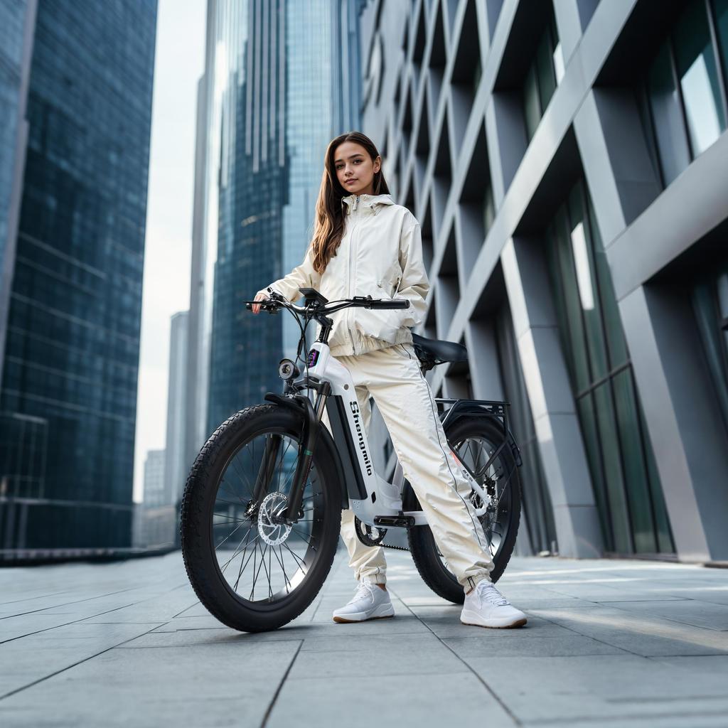 Shengmilo MX06 E Bike 48V17.5Ah Removable Battery 1000W Motor 26*3.0 Fat Tire Adult E Bike Maximum Speed 45KM/H