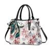 Rose Floral with Elegant Popular Day Red [NICOLE & DORIS] Women's Handbag, Print, Scarf, 2-Way Style, Handbag/Shoulder Bag, Mother's Gift,