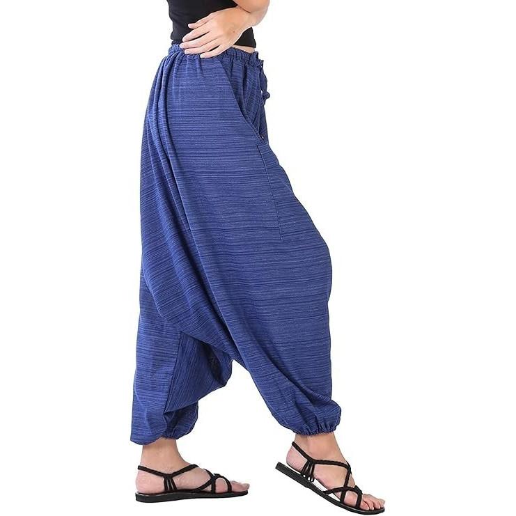 Pantaloni Harem Hippie da Donna Estivi Casual Larghi Pantaloni a Sacchetto Designer Indiano