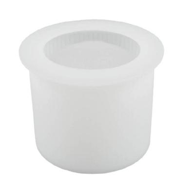 Silicone Mold for DIY Cement Cup with Crystal Effect Trendy Plaster Candle Cup