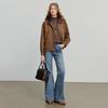 Chuyu Women's Suede Patchwork Barn-Style Jacket