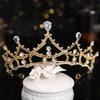 DIEZI Elegant Luxury Girls Crystal Bridal Tiara Crown Birthday Party New Fashion Bride Queen Headbands Hair Jewelry Accessories