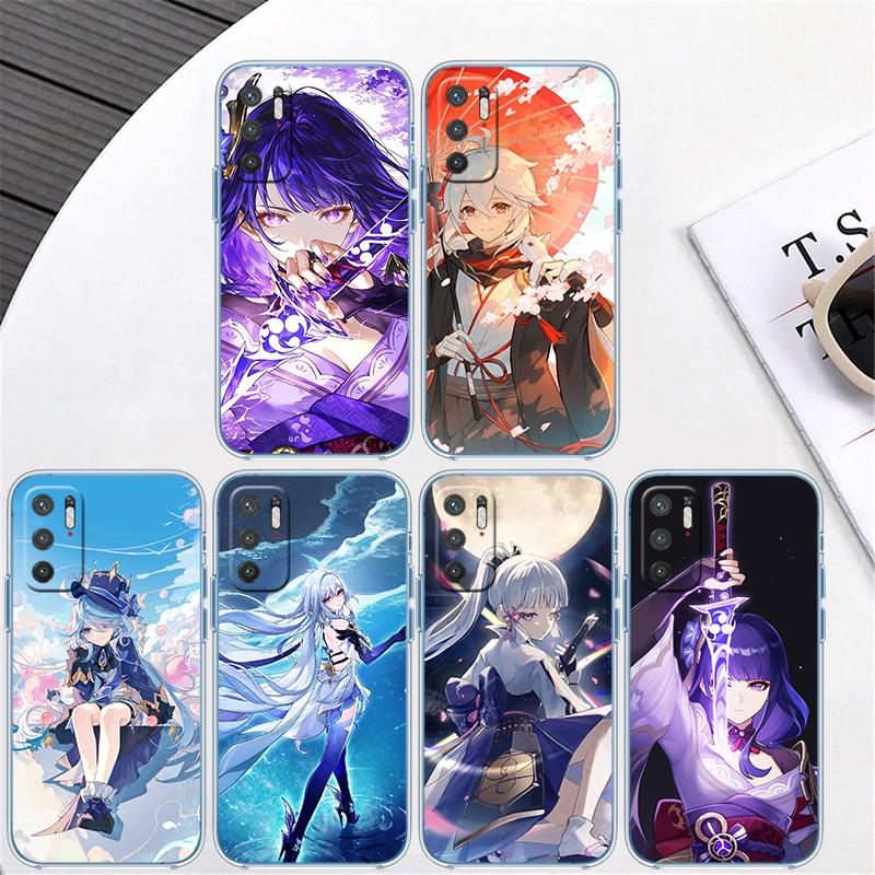 RA14 Genshin Impact Transparent Phone Case for Samsung Galaxy A04 A04S A14 A23 A34 A54 M23 M33 M52 M53