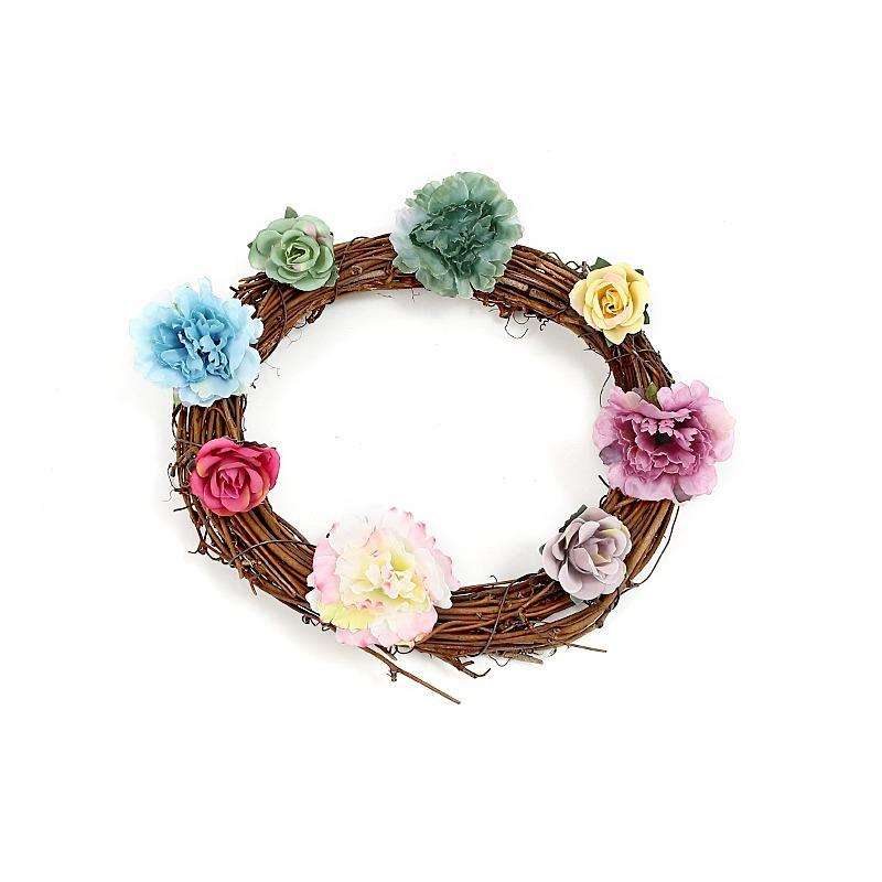 Handmade Christmas Smilax Rattan Wreath - Natural Florist Decoration