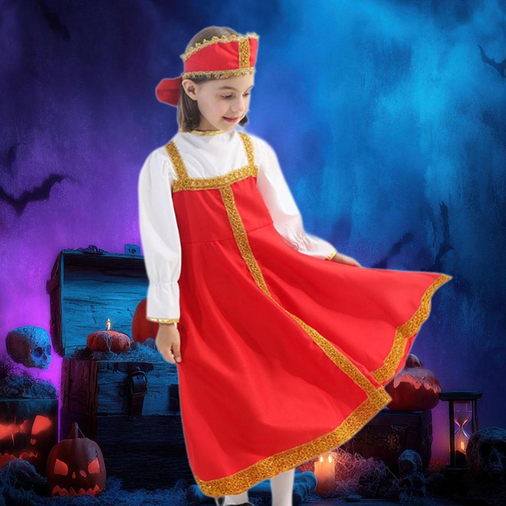 Halloween Party Bubble Dress Traditional Dancewear for Cosplay Girls