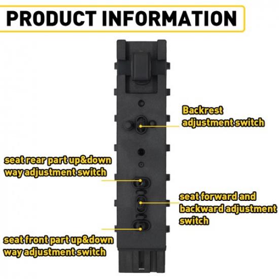 Left Side Driver 10 Way Power Seat Switch For 2007-2010 Ford Explorer Sport Trac