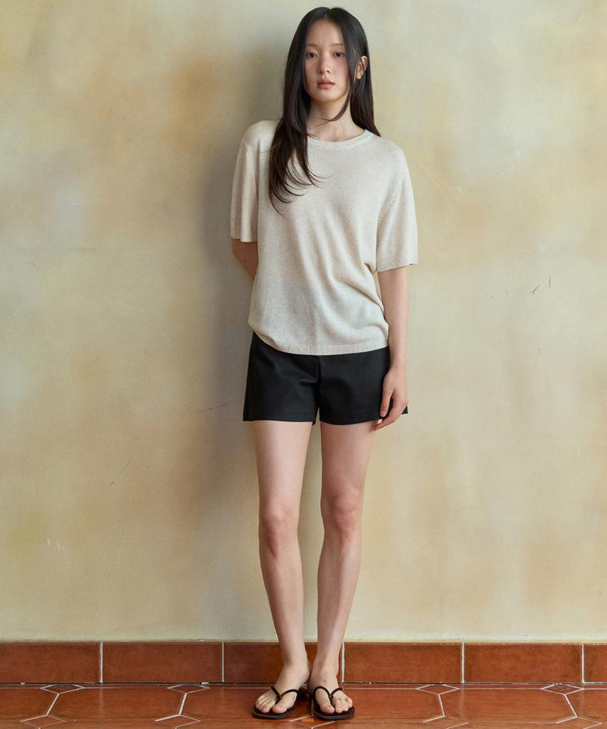 Wednesday Oasis For Woman Rowan Linen Round Half Knit_Oatmeal(Wc26Kn04)