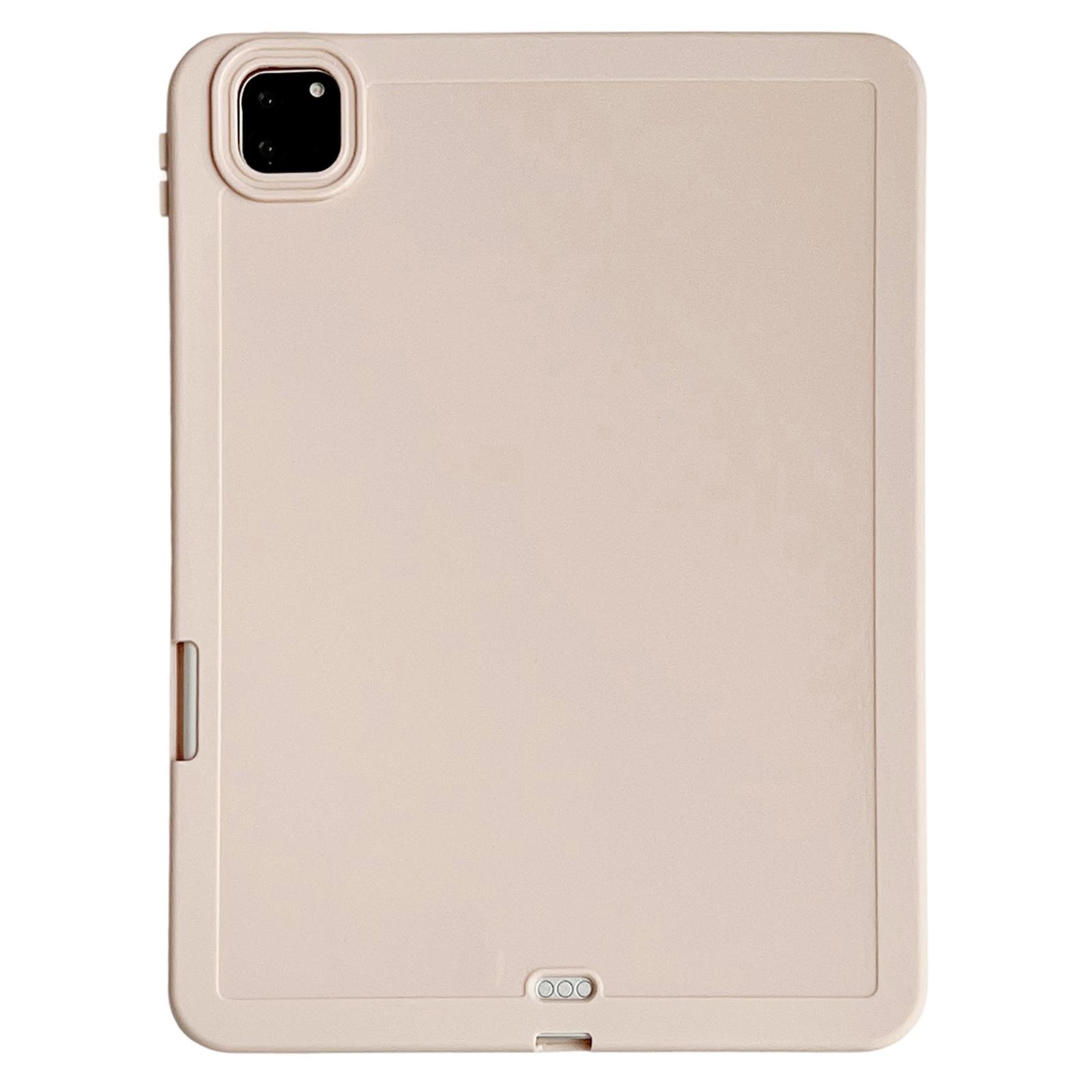 

Tablet Case For iPad Pro 11 (2022)/(2021)/(2020) Shockproof Soft TPU Cover with Pencil Holder Pink