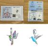 New 925 Silver Hummingbird Swallow Pendant Beads Suitable for European Bracelets DIY Accessories Exquisite Jewelry