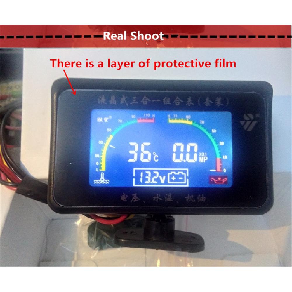3In1 Car Oil Pressure Gauge Voltmeter Water Temperature Gauge Meter With Sensors