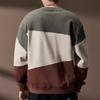 Men's Heavyweight Color-block Loose Fit Sweatshirt