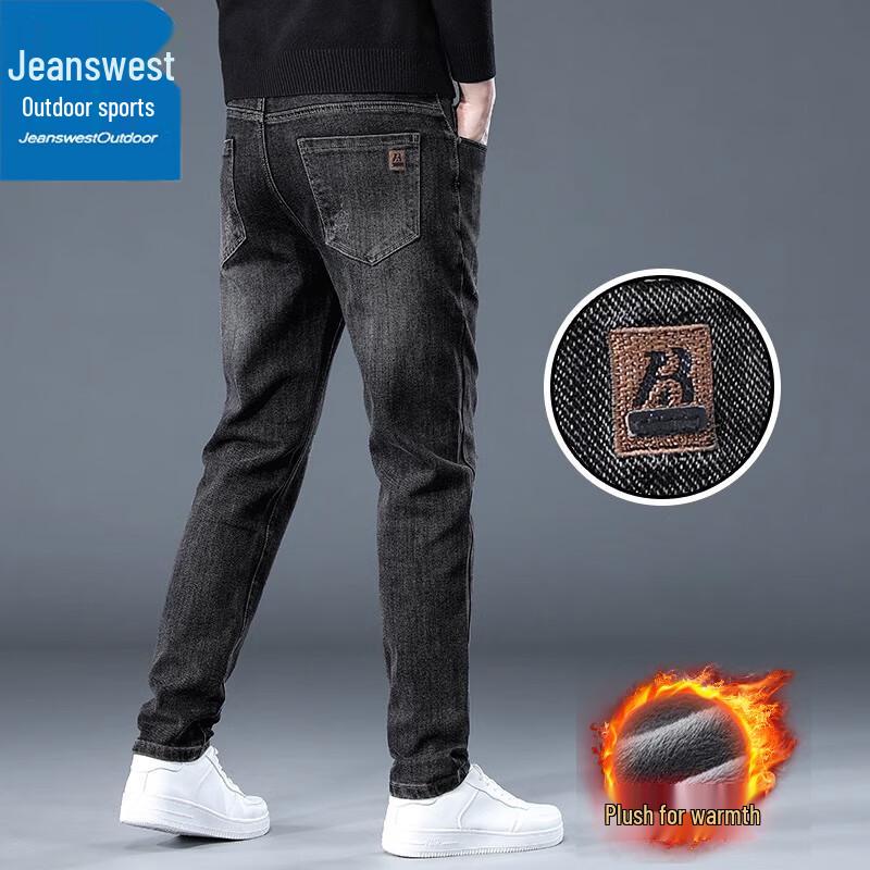 

Jeanswest Men s Outdoor Warm Straight-Leg Jeans 33