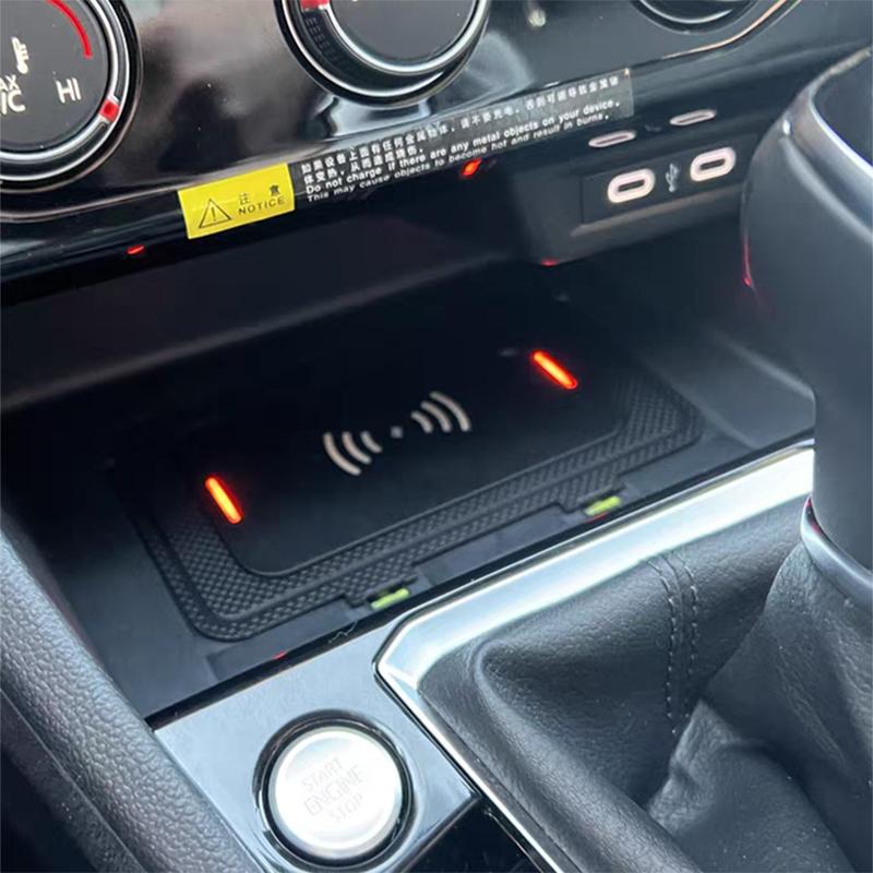 Auto kabelloses Handy-Ladegerät 15W Schnellladegerät Ladehalterung für VW Jetta MK7 T-Cross T-roc Teramont Phideon