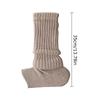 Winter Furry Leg Warmers Women Foot Heel Socks Knitted Wool Warm Leggings Vintage Lingge Solid Color Thermal Warm Long Socks
