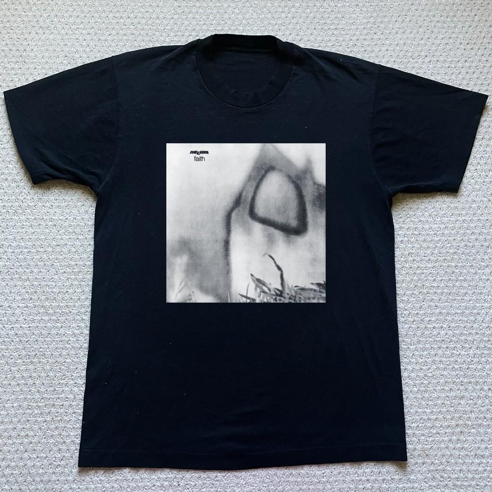The Cure Faith Unisex TShirt Size S5XL Black Cotton Tshirt XXL