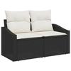 VidaXL Ensemble de salle à manger de jardin 9 pièces avec coussins en poly rotin marron 3355556