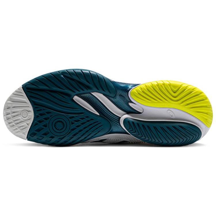 New Asics Court Ff 3 White Gris Blue 1041A370-101