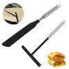 2Pcs Crepe Spreader Spatula Stainless Steel Crepe Spreader and Spatula Set Batter Spreading Tools for Cooking and Kitchen Gadget