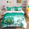 Leão verde e emblema do "Sporting". Conjuntos de cama Conjuntos de capa de edredom Capas de edredom Fronhas(1* Capa de Edredom 2* Fronhas sem enchimento)