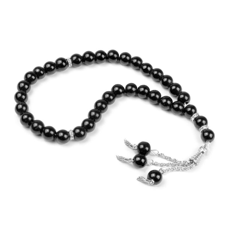 Plastic Tasbih with Allah Muhammad Inscribed on 33 Beads Muslim Prayer Beads Rosary Sibha Misbaha Subha Tasbeeh Dhikr Gift