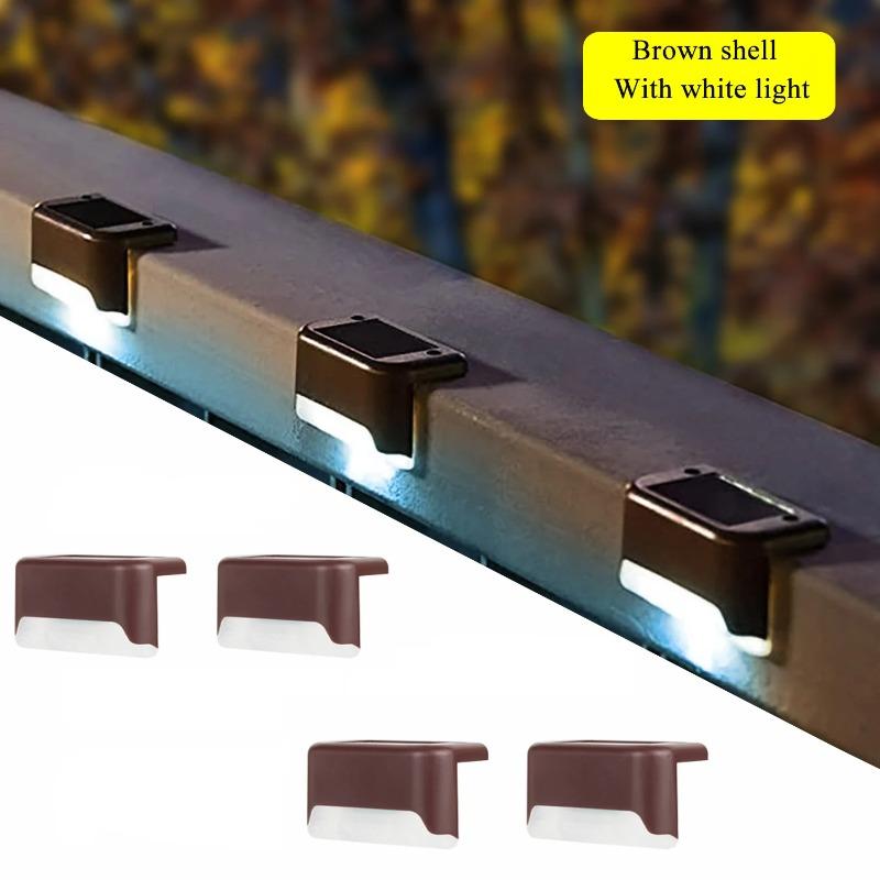 Solarleuchten LED Außen Garten Balkon Treppe Zaun Geländerleuchten Hof Wasserdicht Solar Außen Dekorative Wandleuchten