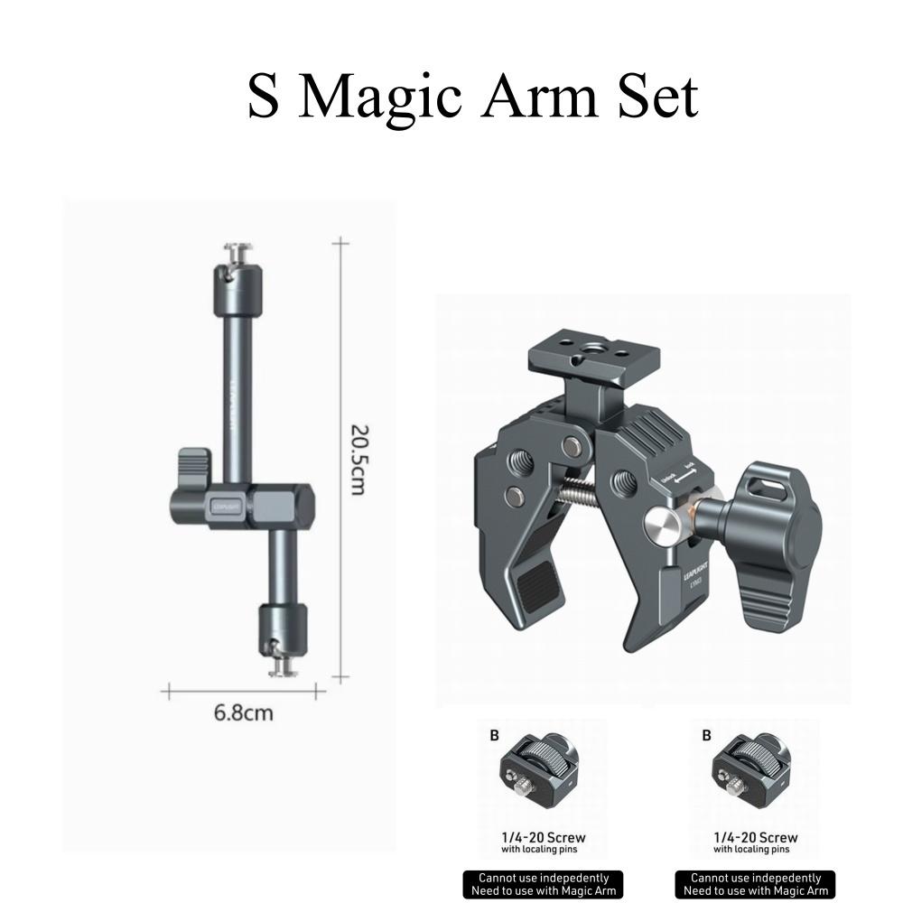 LEAPLIGHT Super Clamp with 360° Mini Ball Head Quick Release Clamp Bracket Tripod Mount 1/4 Screw Clip for DSLR Camera Gopro