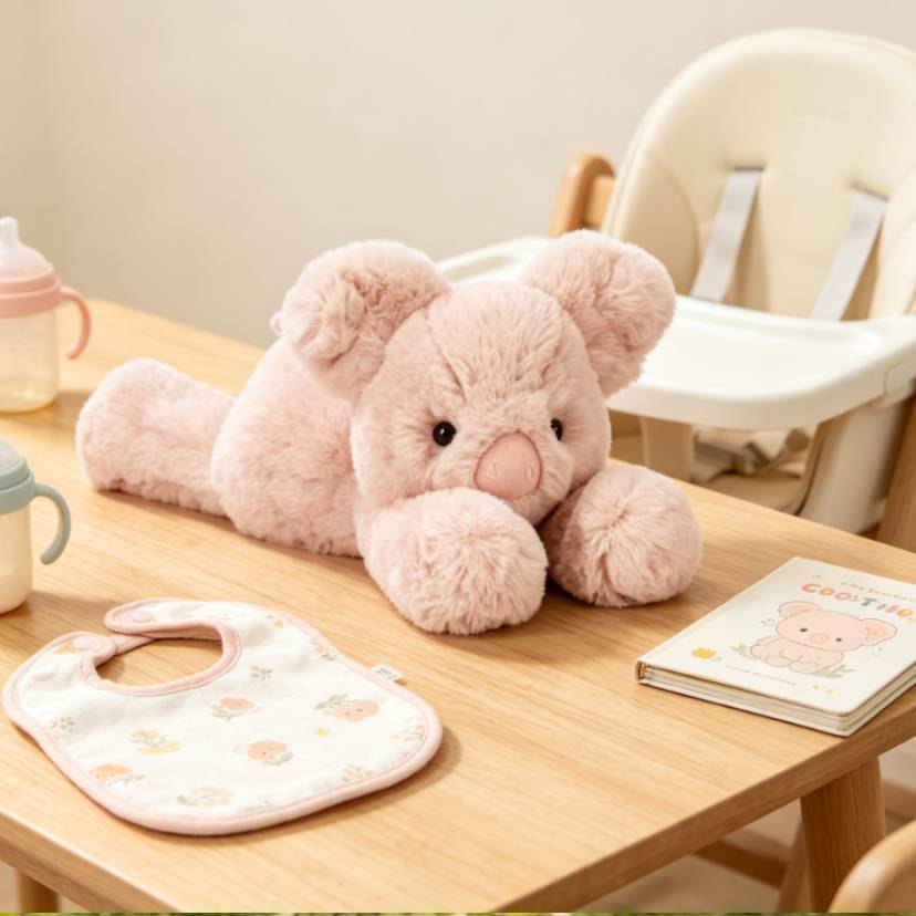 Jc Smudge Pig Plush Toy With Pp Cotton Filling For Kids And Gift Giving