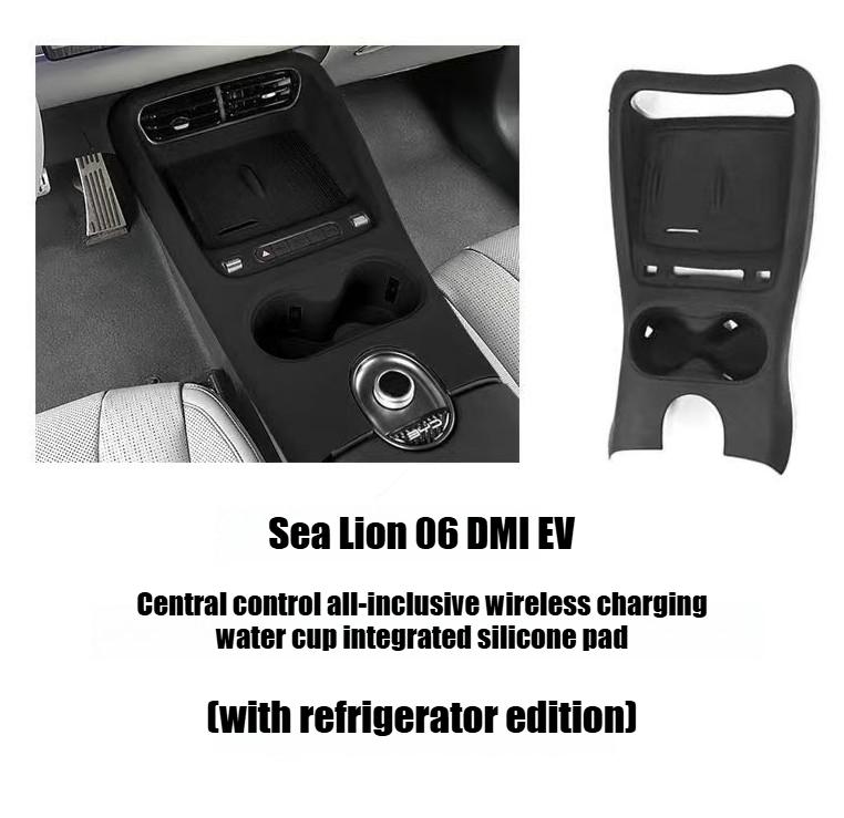 Silicone Car Interior Accories Wirel Charging Pad Cup Holder Protective Cover for BYD Sea Lion 06 DMI EV