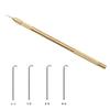 Ventilating Needle for Lace Wig Brass Ventilating Holder and 4 Size Stainless Steel Needles for Make/Repair Lace Wig Needles