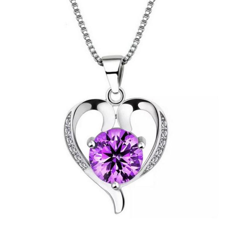 925 Sterling Silver Necklace Pendant Zircon High Quality Chain For Women Luxury Fashion Wedding Engagement Jewelry Party Gifts