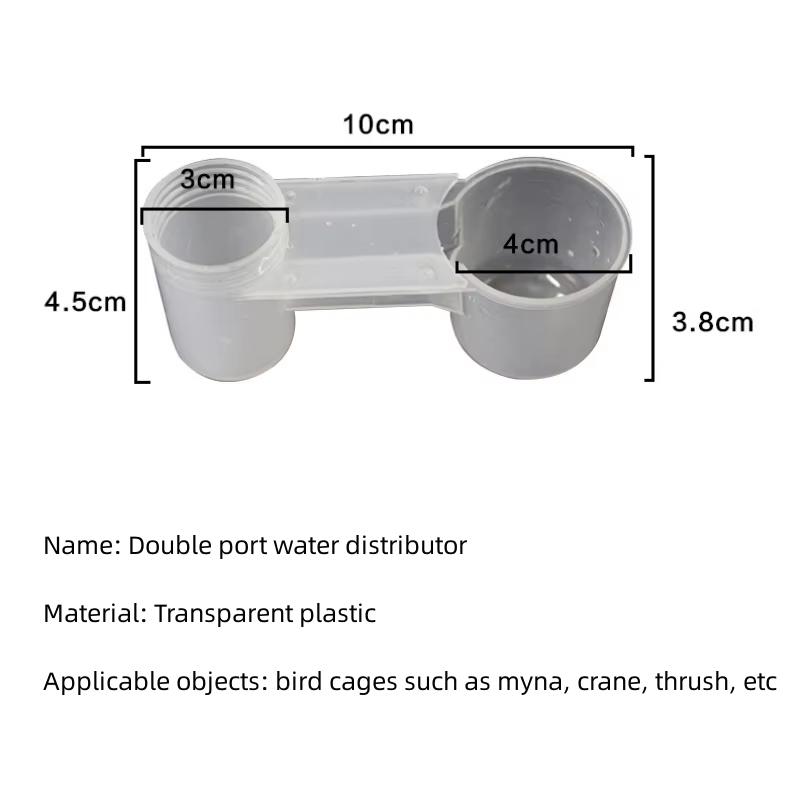 Plastic Pet Bird Drinker 500ml Feeder Water Bottle Cup for Cat Chicken Pigeon Durable Automatic Watering System