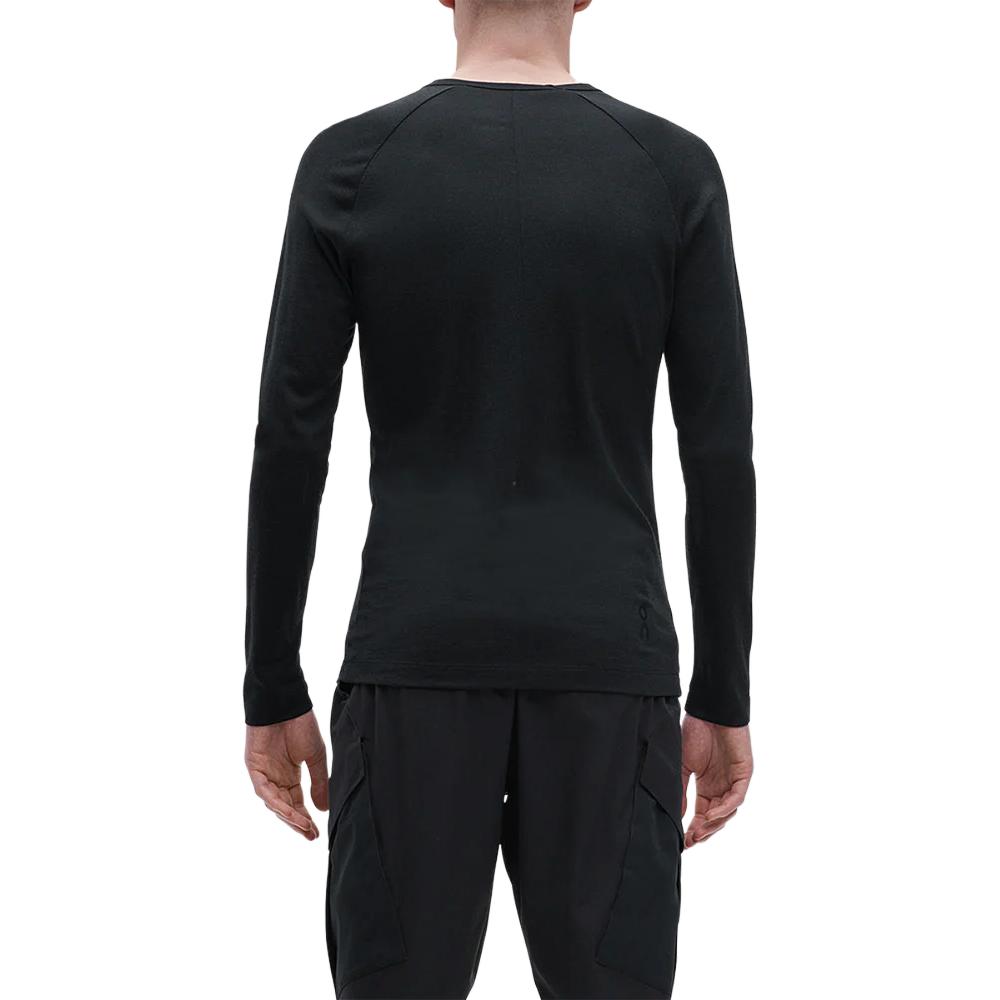 On Merino On Long T Shirt Men's Black 19300738