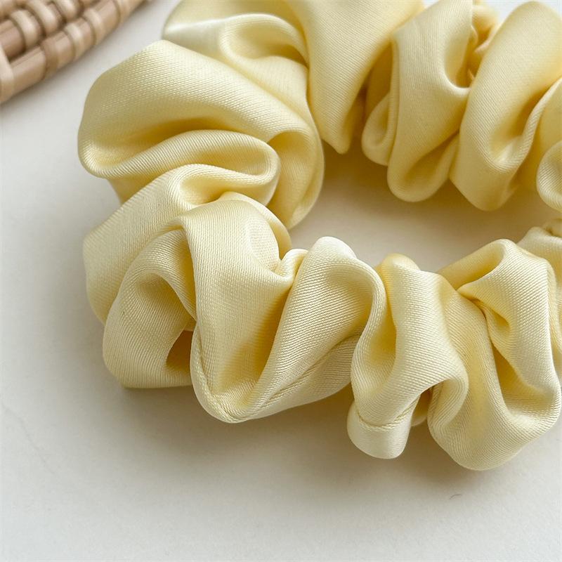 Matte Luster Muted Color Scrunchies Minimalist Gray Blue Elastic Bands Soft Touch Hair Ties For Daily Casual Wear