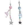 Cartoon Dolphin Phone Charm Keyring Cute Keychain Cellphone Chain Stylish Acrylic Alloy Pendant for Backpack Purse Bag