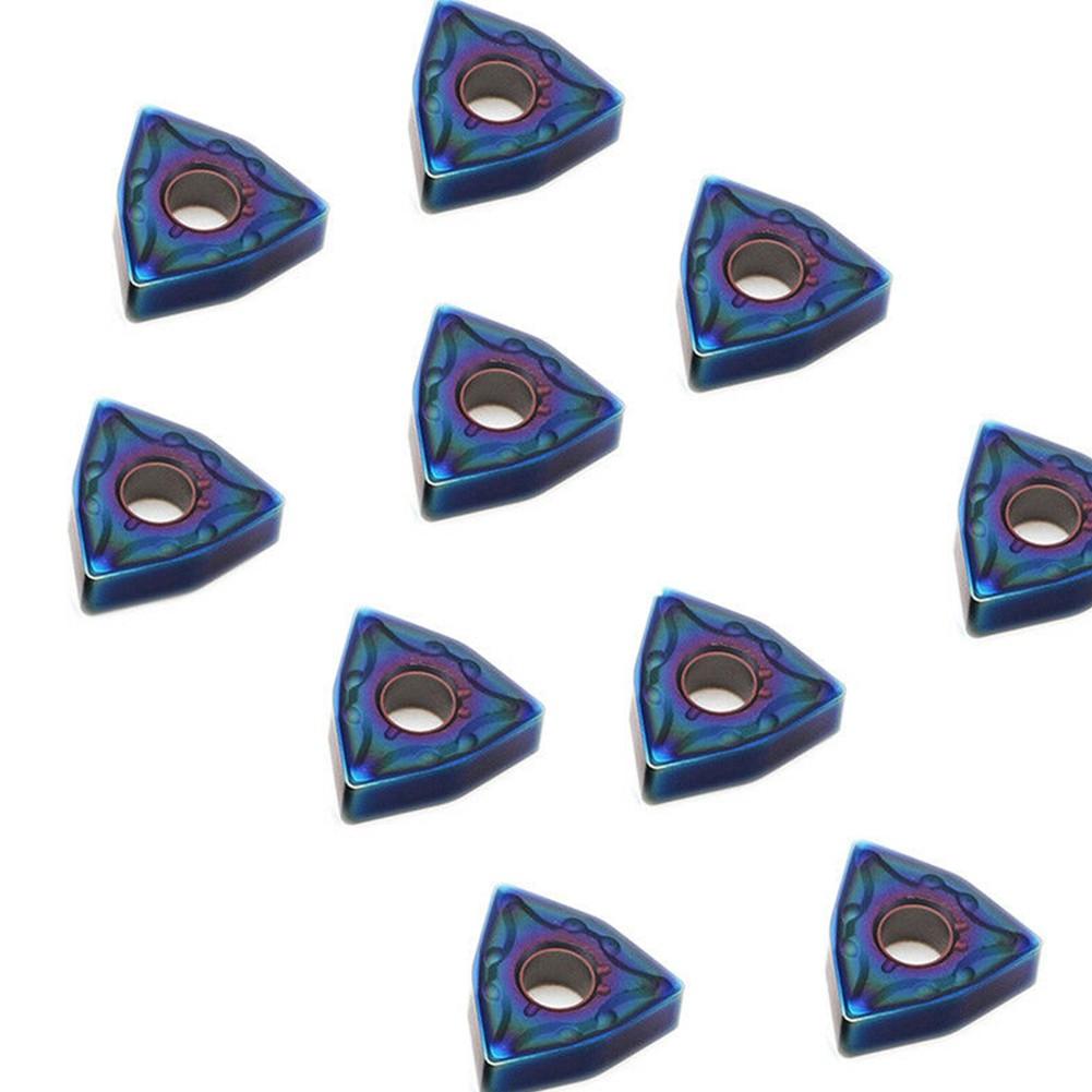 10X HRC45 Blå For NANO WNMG080408 Dreiebenk Dreieverktøy Karbidinnsats Fresemaskin