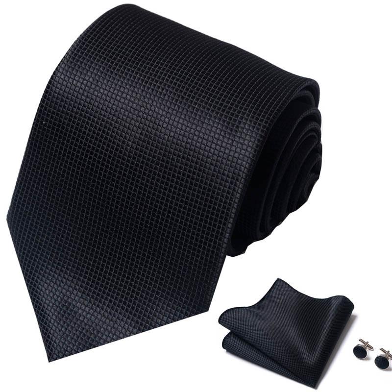 Męski i damski zestaw krawatów o wysokiej gęstości 1200-igłowy formalny biznesowy zestaw krawatów muszka