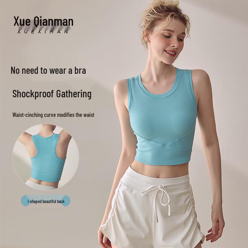 Xue Qiman Women s Yoga Fitness Sports Bra L