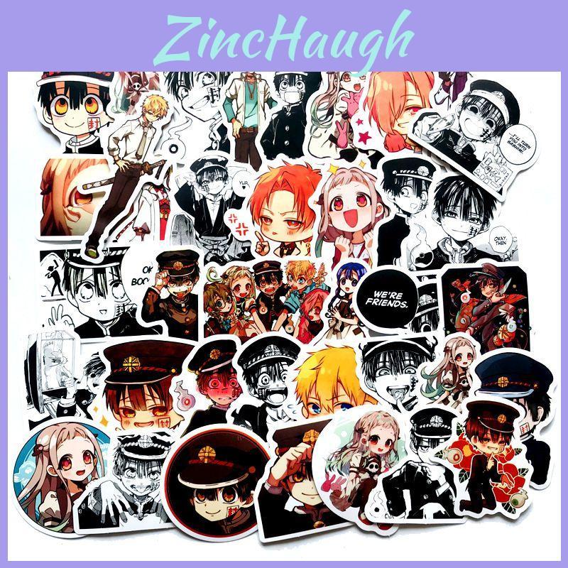 Vibrant And Waterproof 50pcs Toilet-bound Hanako-kun Stickers For Diy Graffiti Fun