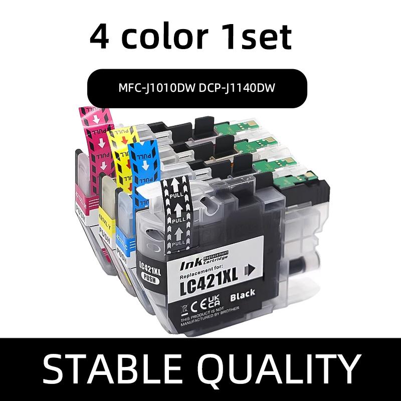 Cartucho de tinta LC421XL, Para impresora brother DCP-J1050DW MFC-J1010DW DCP-J1140DW